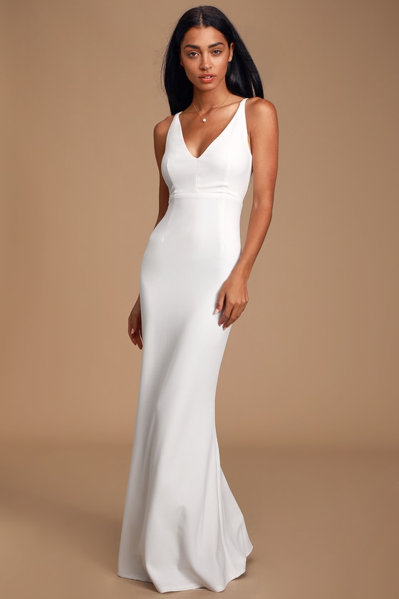 white maxi dress lulus