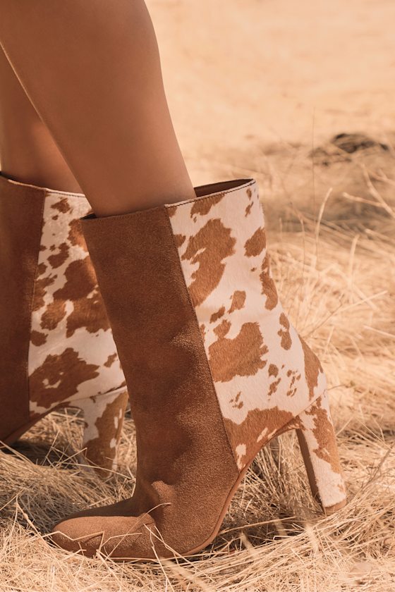 Chase Brown Multi Suede Leather Mid-Calf Boots 5