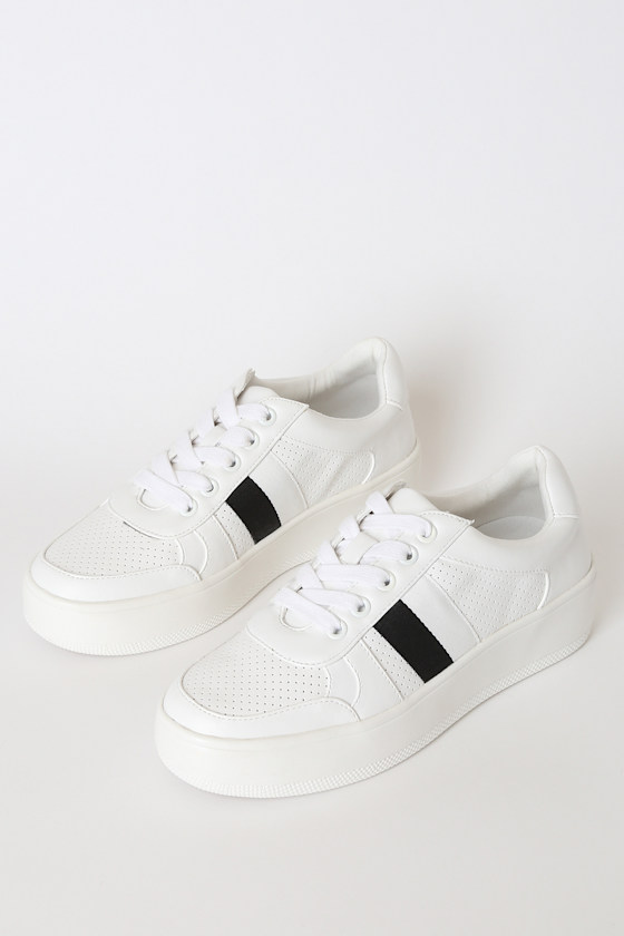 Braden White Multi Flatform Sneakers 3