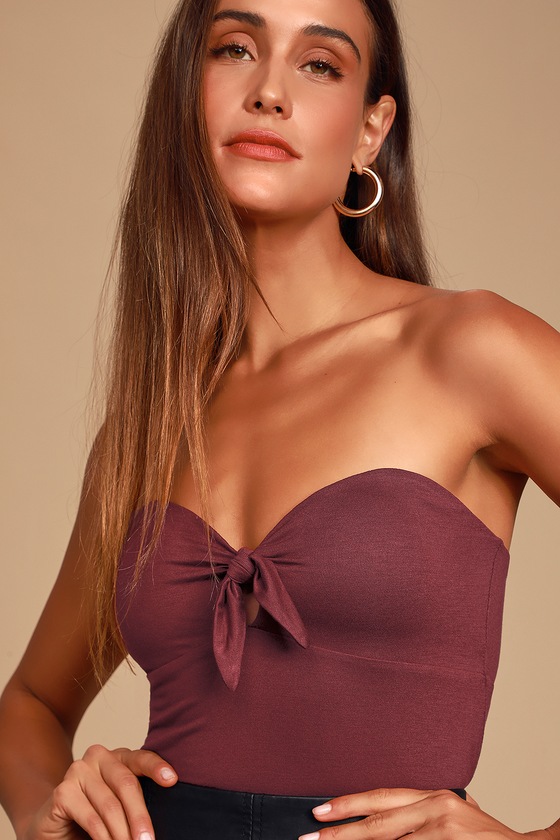 plum bodysuit