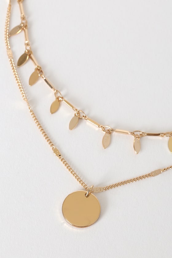 Chic Gold Necklace - Layered Necklace - Boho Layered Necklace - Lulus