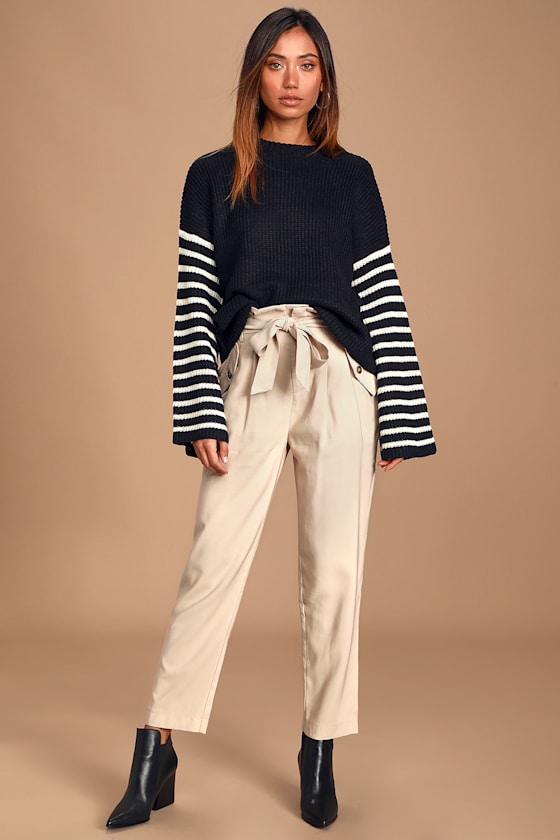 black bell sleeve spotted sweater long sleeve  ... m/L main image 0