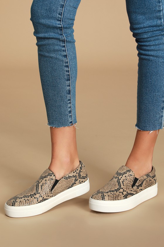 Steve Madden Gills - Taupe Snake 