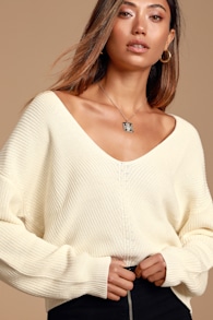 Feel it Still Ivory Knit Sweater 6