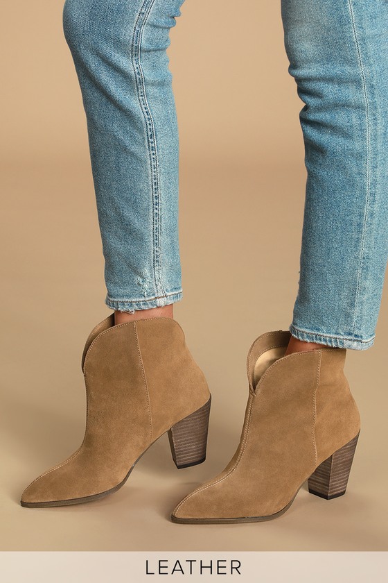pointed ankle booties