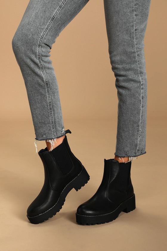 margo patent leather booties