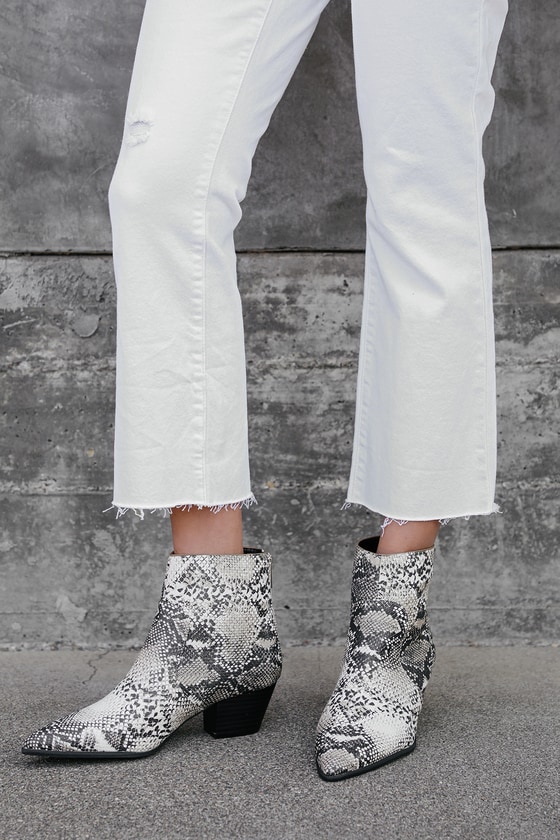 snakeskin booties lulus