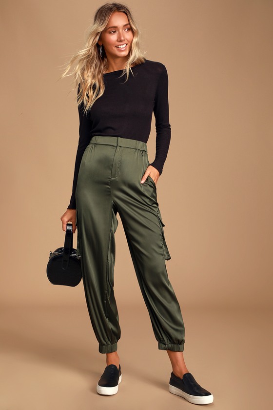 Satin Jogging Pants - Women - Ready-to-Wear