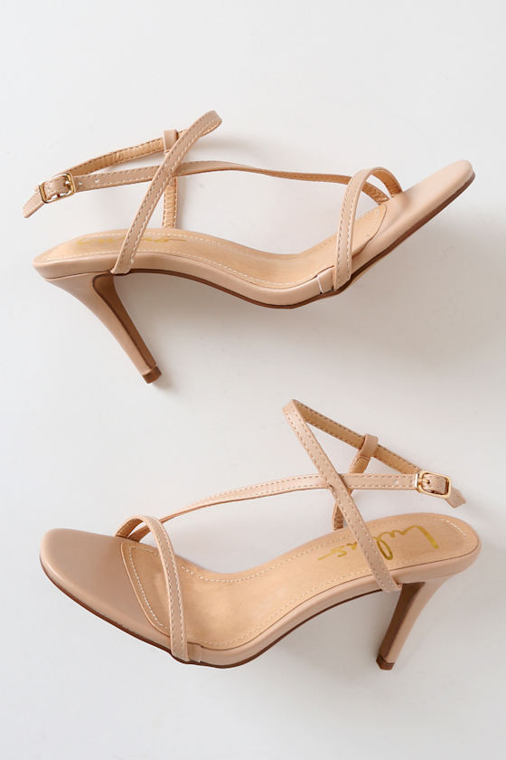 Dannay Nude High Heel Sandals 1