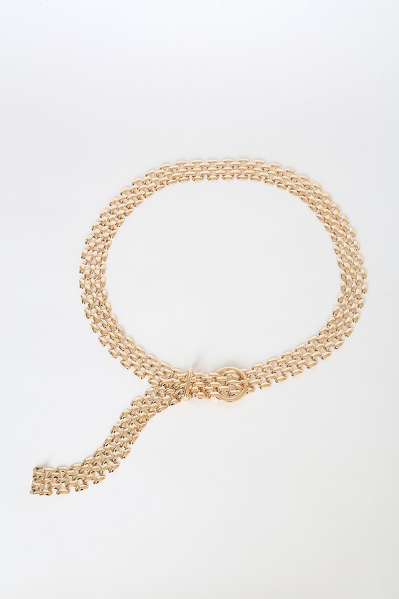 Chic Gold Belt - Chain Link Belt - Gold Chain Belt - Metal Belt - Lulus