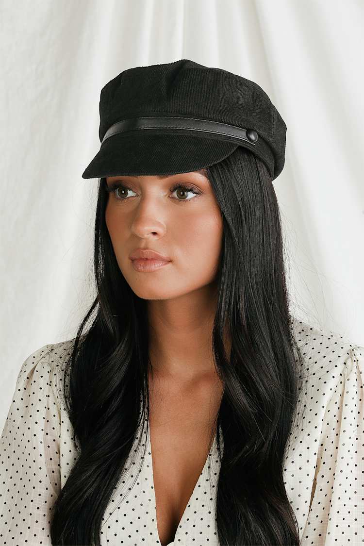 Black Flat Top Baker Boy Hat ubicaciondepersonas.cdmx.gob.mx