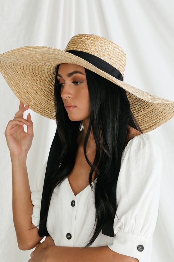 oversized straw sun hats