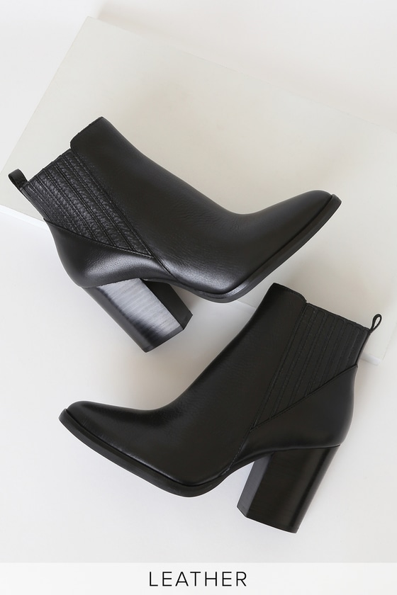 marc fisher alva bootie black leather