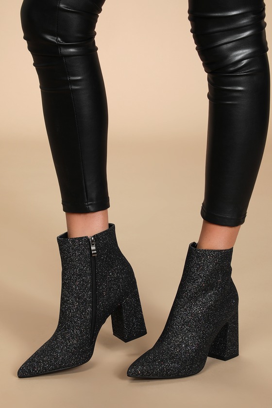 Black sparkly timbs hotsell