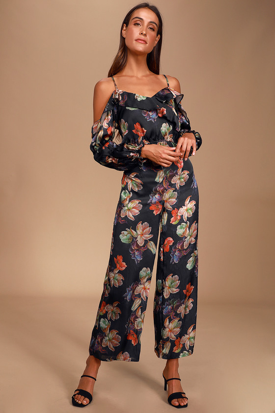 printed satin pants