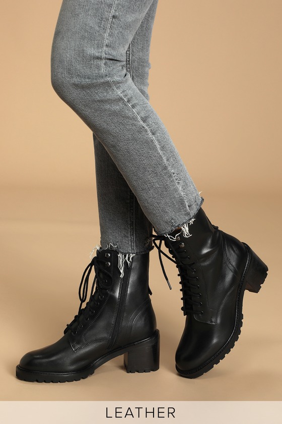 prym boots in black leather