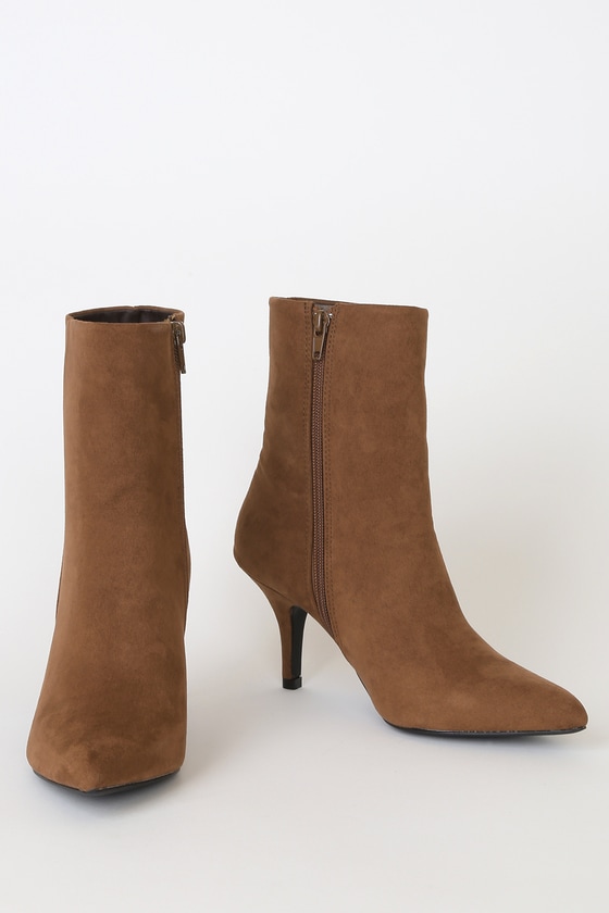 suede mid calf boots