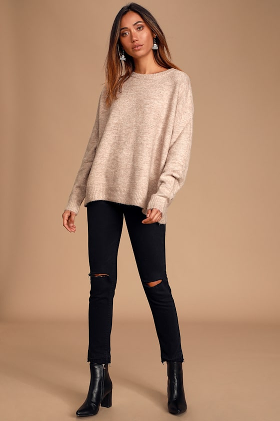 cute outfits with big sweaters