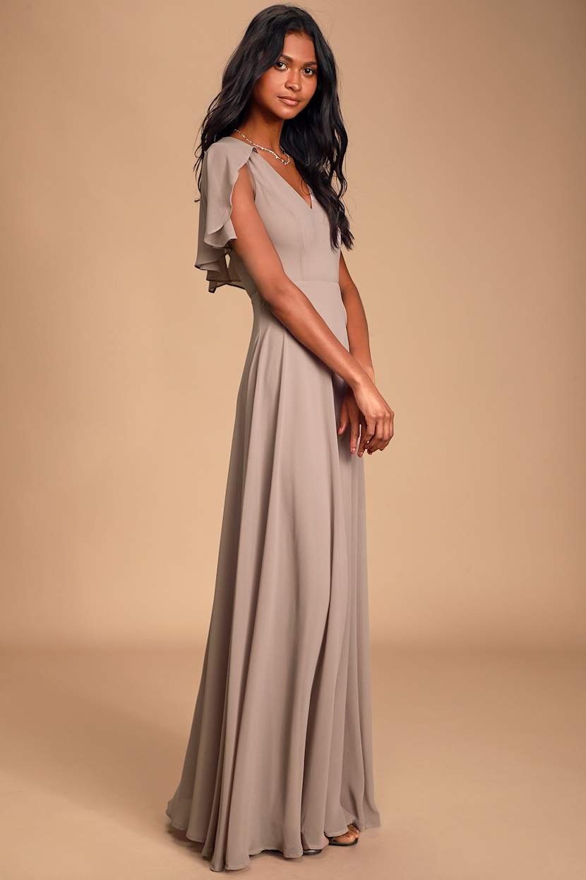 chinese dress ladies Lavender Brown Bianca Tiered Maxi Dress – Wildfire Mercantile main image 0