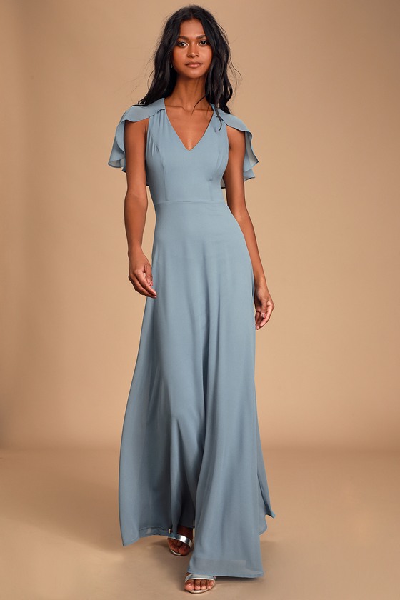 lulus chiffon maxi dress