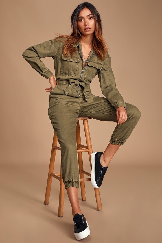 denim boiler playsuit