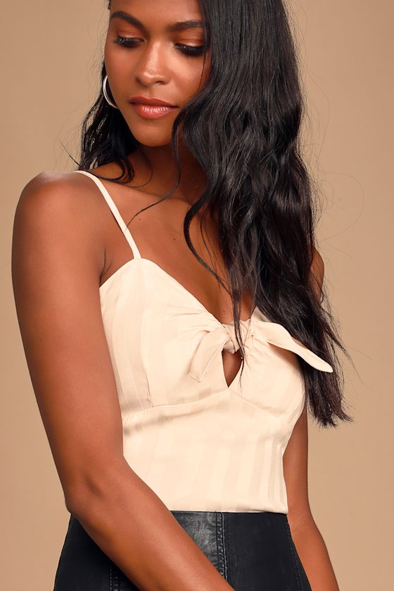 Nude Satin Top main image 1
