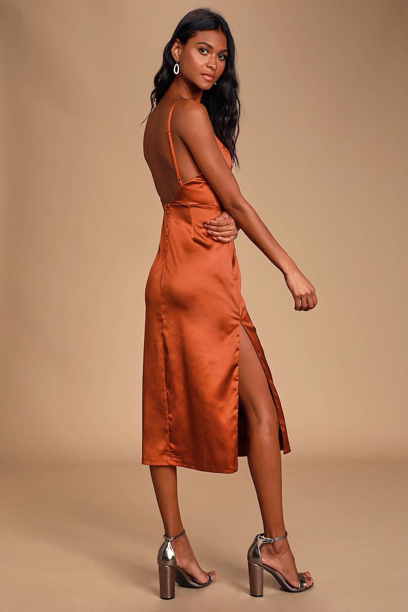 la lune backless midi dress copper Shona Joy La Lune Lace Back Maxi Dress Copper – The Social Wardrobe