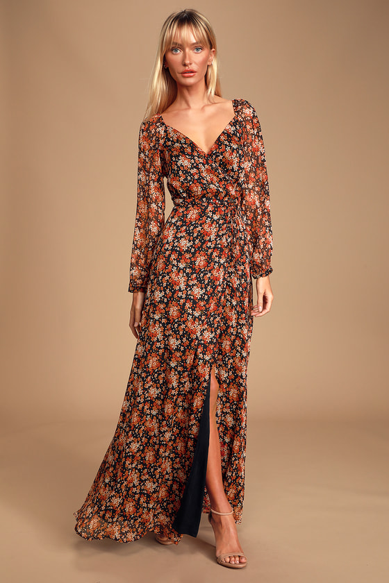 lulus chiffon maxi dress