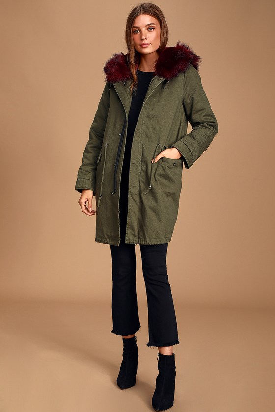 olive color coat pant