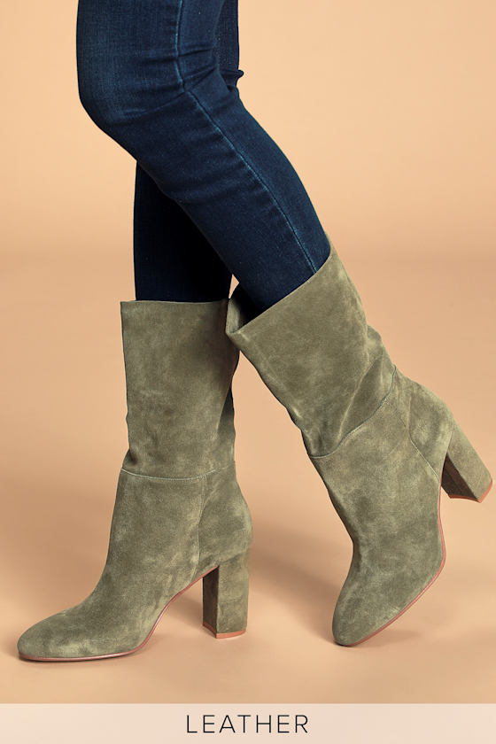 Suede Leather Boots 