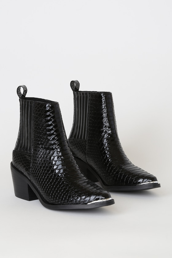 snakeskin boots dolce vita