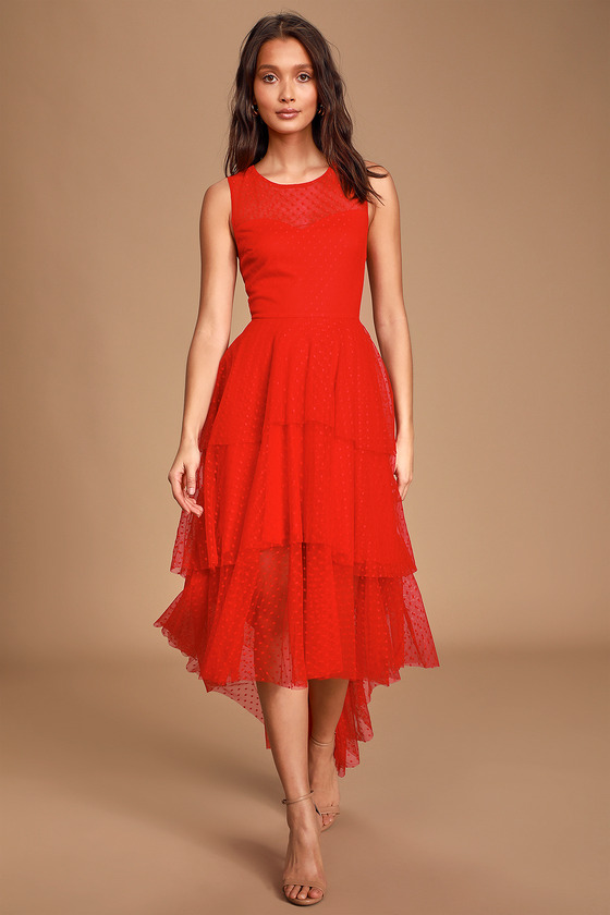 gala red dress