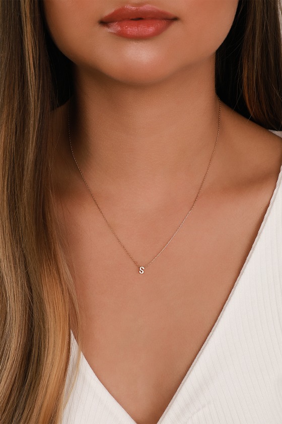 Letter ly In Love S Gold Initial Charm Necklace