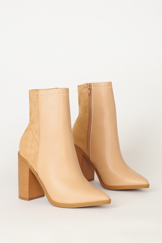 nude color boots