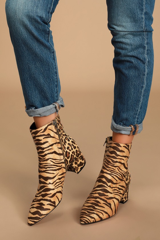 tiger ankle boots