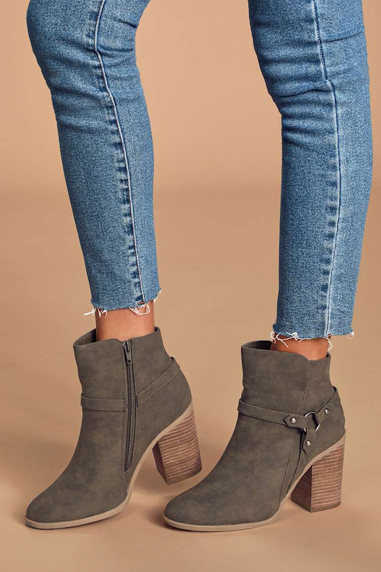 olive green ankle boots womens