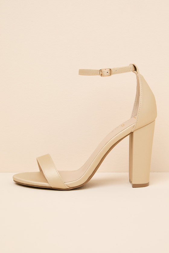 Taylor Gold Ankle Strap Heels 2
