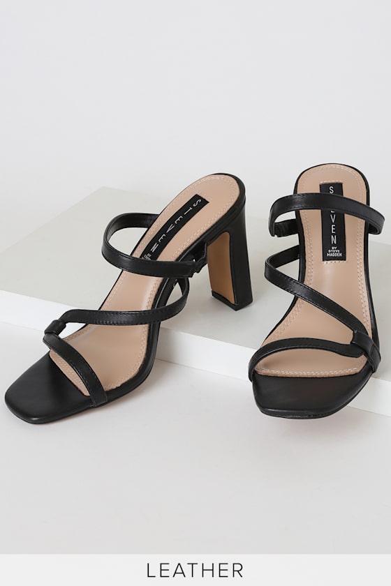 slip on heel sandals