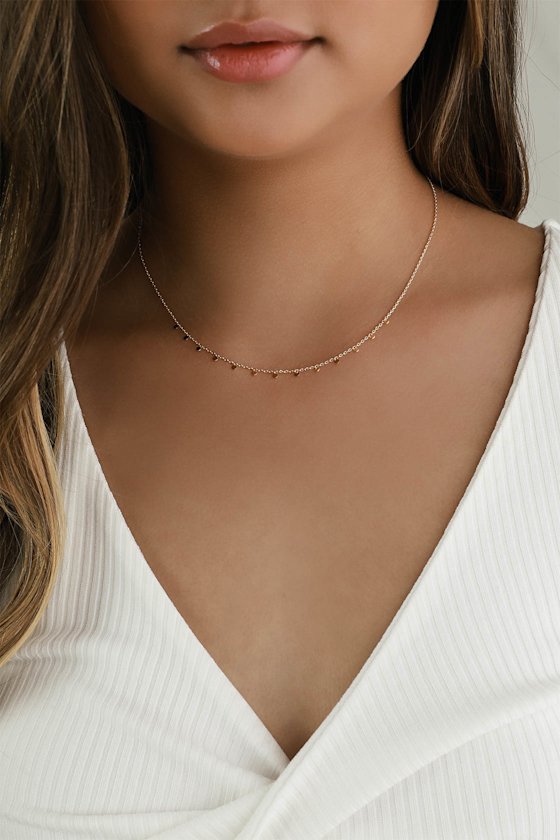 Light Beams Gold Necklace 3