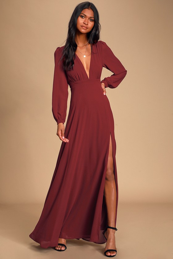 long maroon dress,long sleeve formal burgundy dress,elegant maroon long dress,long red chiffon dress,superbalist sale dresses,maxi dresses,long dress,maxi dress with sleeves,