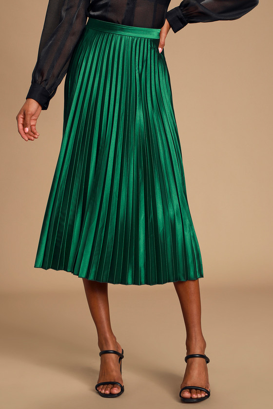 emerald green bodycon skirt