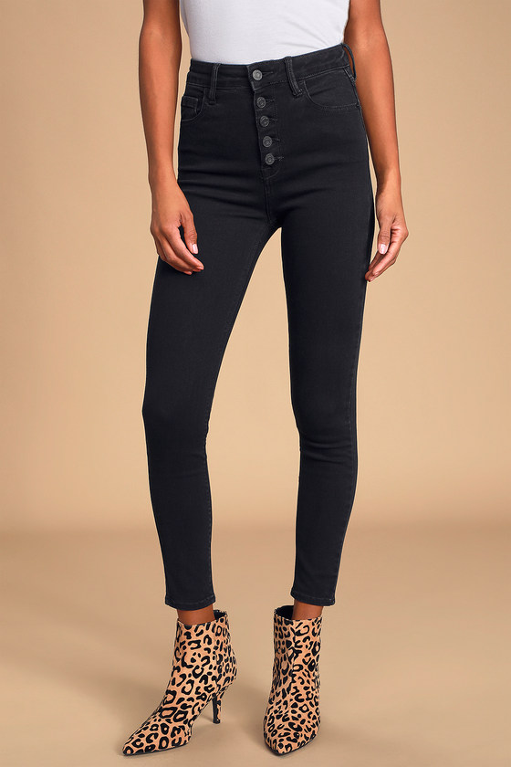 new look black jeans high waisted