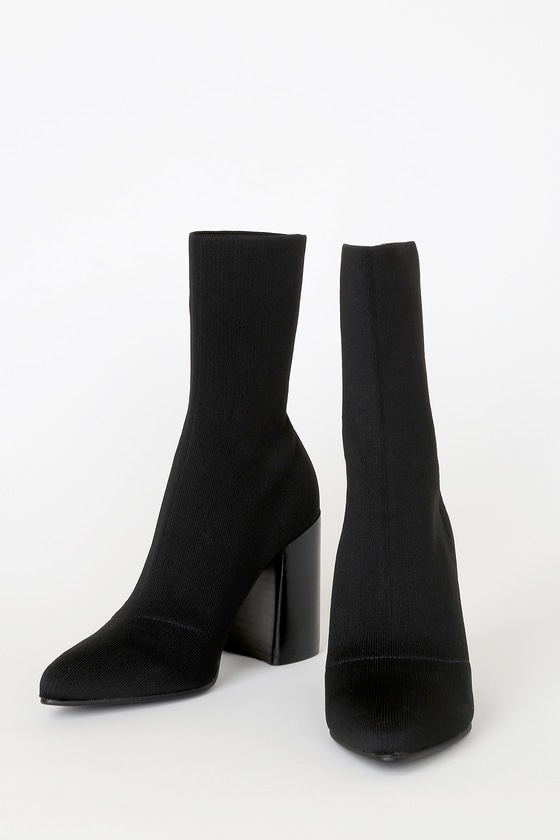 Steve Madden Trent - Black Boots - Sock 