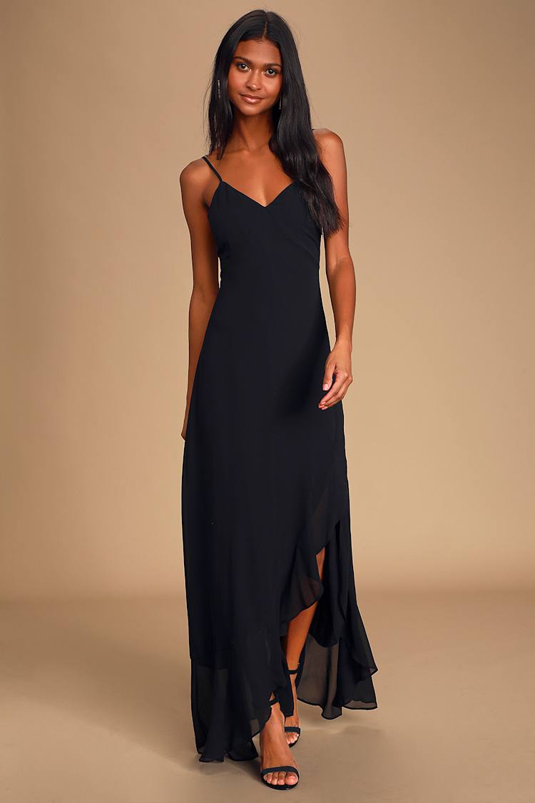 pretty long flowy dresses Seaside Flutter Sleeve Maxi Dress main image 1