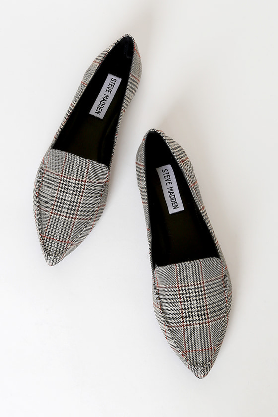 pointed toe flat loafers