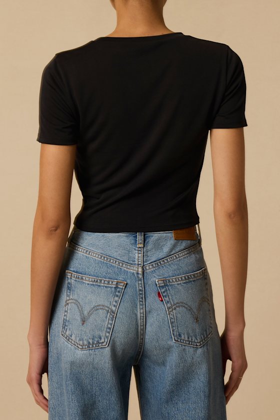 All-Access Pass Washed Black Crop Top 3