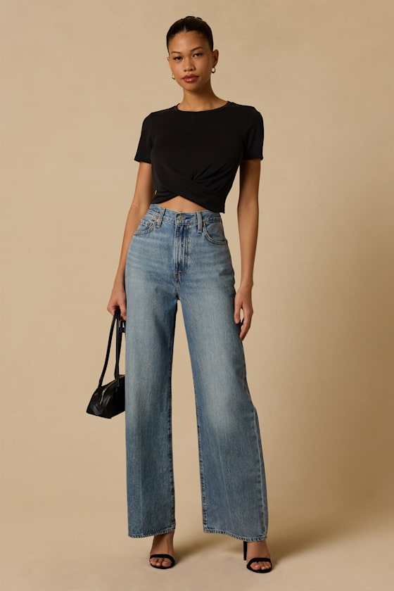 All-Access Pass Washed Black Crop Top - thumbnail 3
