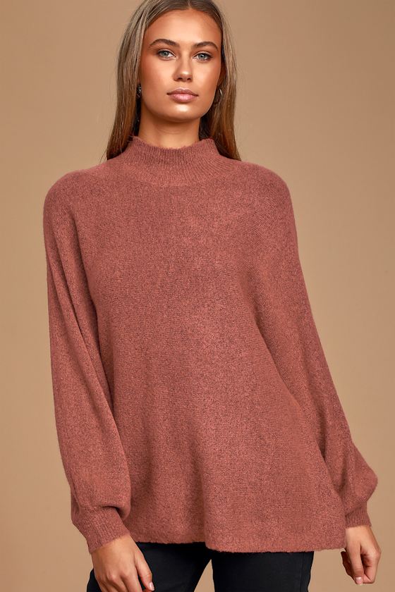plum sweater
