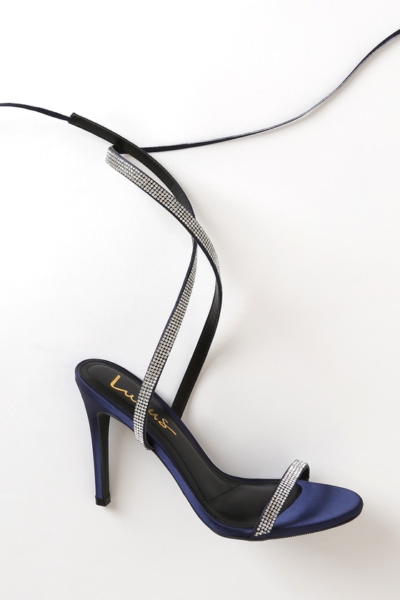 satin lace up pumps