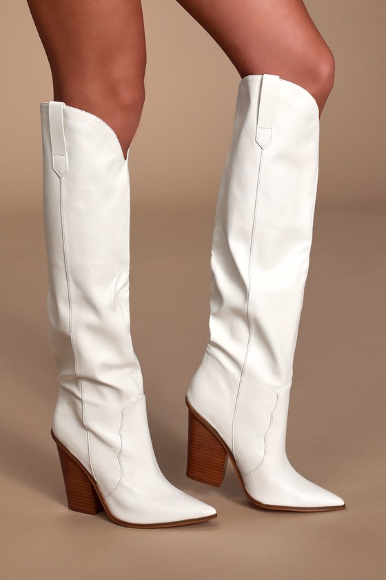 steve madden boots white